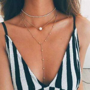 Multi layered necklace